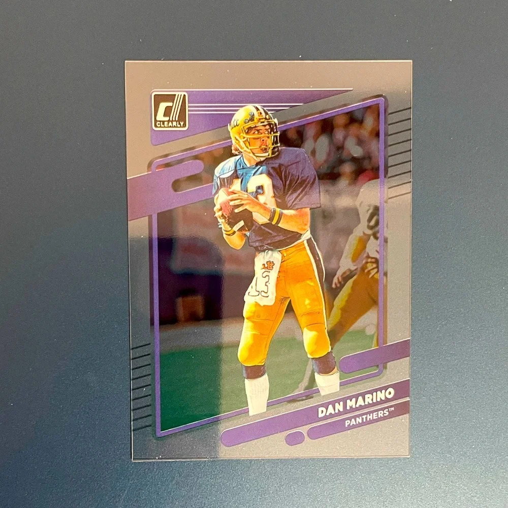 Dan Marino Acetate Insert Panini Donruss Clearly Miami Dolphins Hall of Fame